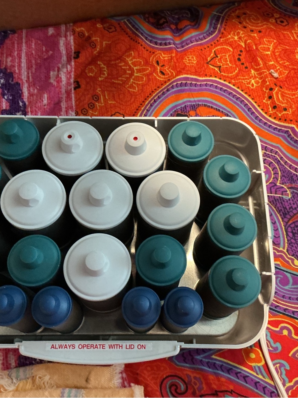 Revlon Teal, White & Blue Countertop Organizer for Bottles